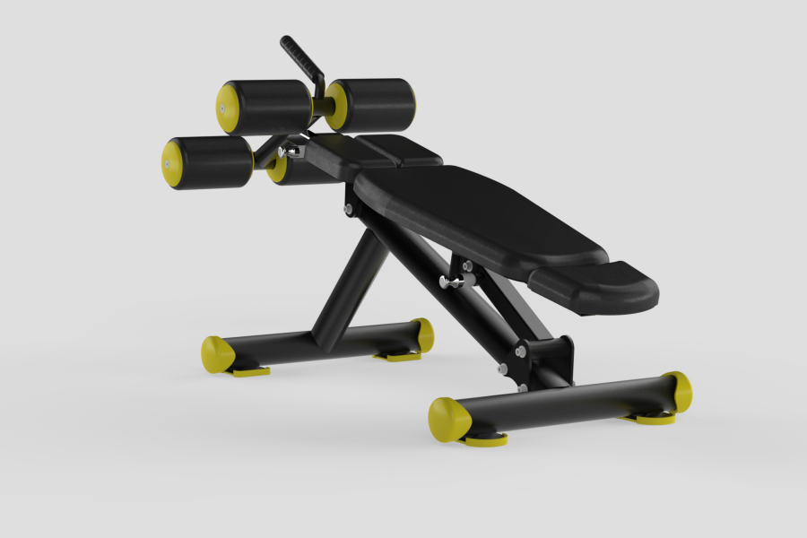 Adj Decline Bench Yellow 2