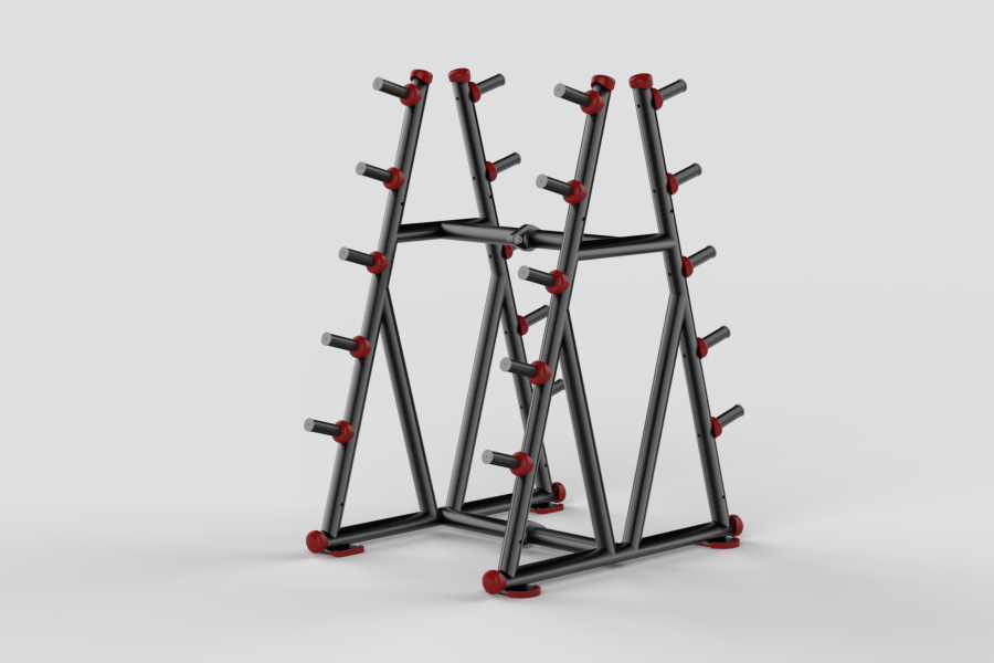 Barbell Rack Red Barbell Rack Red