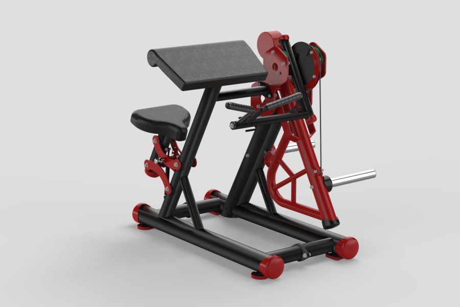 Biceps Curl Free Red