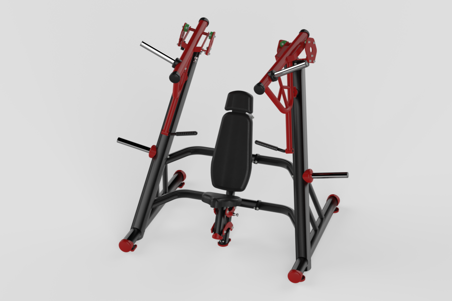Incline Chest Press Red 2 Incline Chest Press Red 2